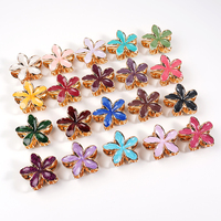Jepit Rambut Plumeria Gaya Retro Metalik Motif Tetesan Minyak, Aksesoris Rambut Wanita, Jepit Rambut Bunga Ukuran Besar 8cm, Hadiah
