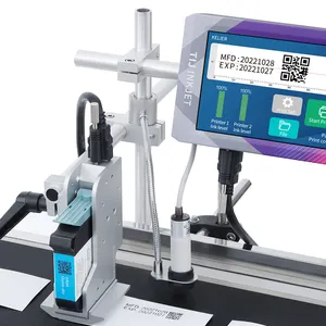 Kelier Nieuwe Datum Coder Online Inkjet Printer Machine Industriële Inkjet Codering Printer Voor Nummer Vervaldatum Tijd Tekst Qr Code