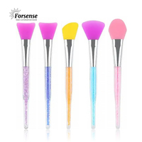 Luxe super doux silicone visage argile boue masquage brosse applicateur soins de la peau outil de beauté cosmétique visage fond de teint brosse personnalisé