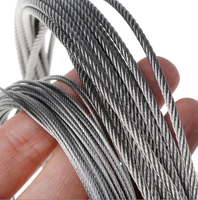 Câble métallique en acier inoxydable 316 1X19 Structure câble de traction et de levage porteur pour une utilisation en salle de sport