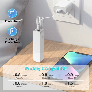OEM Mini 5000mah Power Bank Câble intégré Cadeau promotionnel 1200mAh <span class=keywords><strong>Batterie</strong></span> portable mince de voyage pour téléphones - Product Image 3