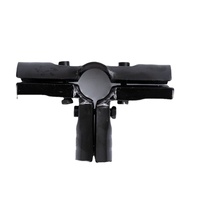 Connecteurs/Joints métalliques HJ-3 en SPCC noir pour électrophorèse, épaisseur 2,3 mm, connexion à bride pour tube fin de 28 mm de diamètre extérieur, longueur 130 mm