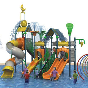 Waterglijbaan Buiten Kindervermaakpark Zwembadfaciliteiten Speelgoed Schilderachtige algemene planning - Product Image 2