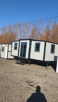 Maison Extensible Portable 3 Chambres - Maisons Conteneurs Pliables de 40 pieds, Conception Modulaire Préfabriquée Moderne et Finition de Luxe