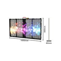 Écran d'affichage Transparent HD led couleur unie, 2 pièces, mur vidéo
