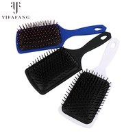 Venta al por mayor Frosted Detangling Hair Brush Air Bag Cepillo para el cabello Paddle Detangler Hair Brush