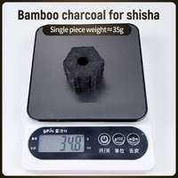 Charbon de bambou pour chicha, moins de cendres, combustion durable, charbon sans fumée