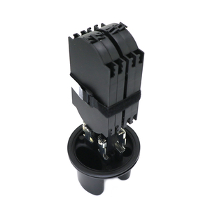 Mái vòm dọc loại 12 24 48 72 96 lõi co nhiệt với chân đế 2 trong 2 ra sợi quang đóng cửa cho giải pháp FTTH - Product Image 6