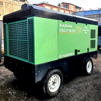 Compresseur d'air à vis diesel Kaishan Airman d'occasion portable à vendre 25bar 18bar 17bar