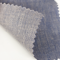 Tissu tissé écologique 52% lin 48% chanvre, lavé, 183 GSM, 56/57 pouces, poids moyen, textile personnalisé, directement de l'usine