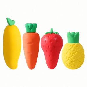 Crayons durables pour enfants, fournitures scolaires mignonnes, lot de 4 gommes, gommes amusantes en forme de fruits pour les récompenses en classe - Product Image 1