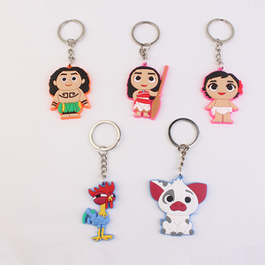 New Arrival Custom Logo PVC & Rubber Cartoon Anime Keychains Factory Wholesale Plastic Accessory Promotion Movie Keychains