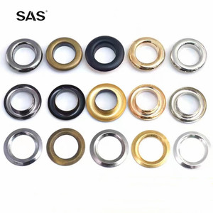SAS Factory-Accesorios de Hardware, tamaño de logotipo personalizado, <span class=keywords><strong>ojales</strong></span> de Metal redondos de Color plateado - Product Image 2