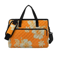 Sac d'ordinateur matelassé universel brodé Hawaiiifashion de 14 à 16 pouces pour les trajets professionnels, moderne, disponible sur demande