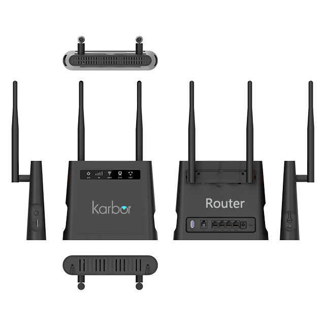 Whirless Router Modle Karbor Wifi Router with SIM Card Slot - Voip & Qos