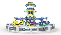 DH Time & Space Jump, machine de saut gonflable commerciale en fibre de verre et acier pour enfants, pour centres commerciaux et foires