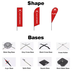 Tùy Chỉnh Lớp Cờ Bán Buôn Bay Lưỡi Dao Bãi Biển Cờ Hiển Thị Lông Teardrop Flex Biểu Ngữ Đứng Ngoài Trời Cờ Đứng - Product Image 4