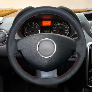 Housses de <span class=keywords><strong>volant</strong></span> en cuir artificiel noir pour Renault <span class=keywords><strong>Duster</strong></span> Dacia <span class=keywords><strong>Duster</strong></span> 2011-2015 - Product Image 2