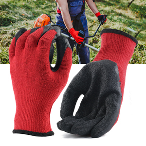 Guantes de Trabajo con Certificación EN388, Guantes de Seguridad Industriales Personalizados de Poliéster de Calibre 10 con Recubrimiento de Látex Arrugado - Product Image 5
