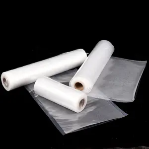 Clear PA PE Vaccum Sealer Packing Bag Embossing Food Plastic Sealer Seal Storage Rice Vacuum Bag