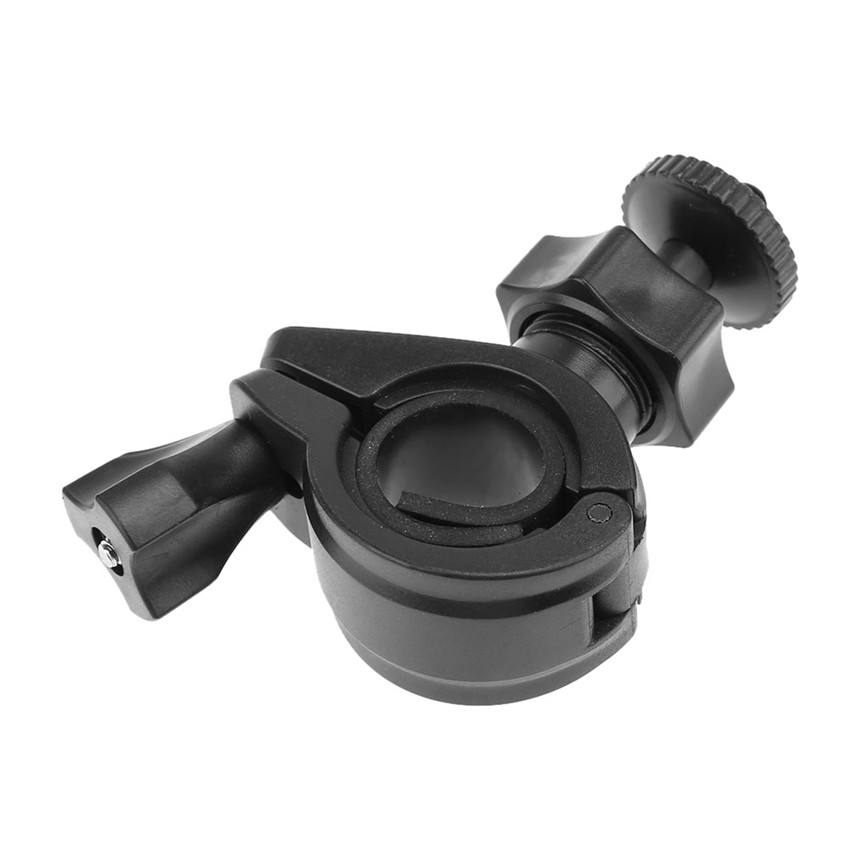 Hongdak Bike Motorbike Handlebar Clamp with Tripod Mount Rotatable Motorcycle Clip Adapter Support Bracket for GoPro Xiaoyi