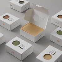 Boîte d'emballage de savon écologique en papier artistique personnalisé OEM, encre à base d'huile de soja