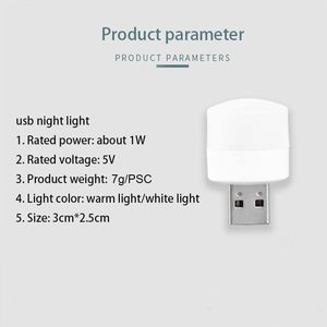 ไฟ LED รูปทรงหลอดไฟขนาดเล็ก ไฟกลางคืนแบบพกพา ใช้กับพาวเวอร์แบงค์ ไฟ USB ขนาดเล็กสำหรับบ้าน ใช้กับแล็ปท็อป ตู้ปลา - Product Image 4