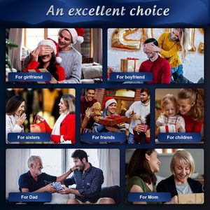 Máy massage mắt không dây 3D chất lượng cao với chức năng rung khí nén, chăm sóc sức khỏe tự làm, tích hợp 3 mức độ chườm nóng & nhạc - Product Image 6