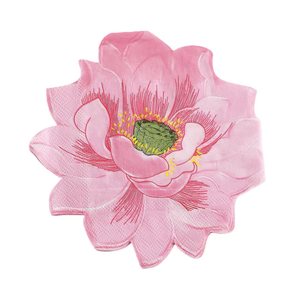 Lotus Flower Printed Paper Napkins 330mmx330mm For Wedding Home Party Use Disposable Serviettes - Product Image 5