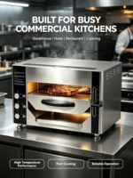 Grill électrique haute température pour rôtir les steaks et les cotelettes de porc, four à rôtir grande capacité pour les steaks, équipement pour les hôtels et les boulangeries
