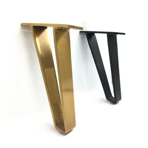 High Quality Modern Metal Iron Gold Table Base Wrought Iron Sofa Side Table Legs Decorative Golden Dining Coffee Ta Table Legs