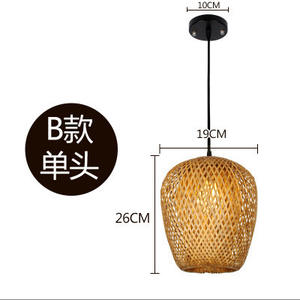 Hoogwaardige Chaneliers handgemaakte bamboe geweven hanglamp kroonluchter keuken woonkamer verlichting - Product Image 5