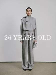 Conjunto de Pantalones Anchos de Cintura Alta, Minimalistas y Versátiles, a la Moda, para <span class=keywords><strong>Mujer</strong></span>, 26 Años, 3738-1 - Product Image 2