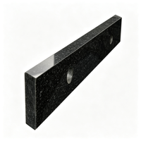 Bloc de précision en granit à bords droits avec deux trous, grade 00, pour inspection, alignement et mesure