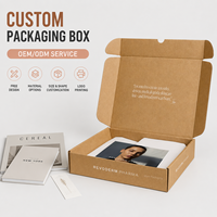 Caja de Cartón Kraft Personalizada para Catálogos de Moda, Embalaje de Catálogos, Caja de Envío de Cartón Corrugado