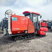 Moissonneuse-batteuse Kubota d'occasion fiable, reconditionnée, en bon état, sur chenilles, pour la récolte du riz et du blé