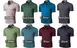 OEM logotipo personalizado anti-arrugas hombres manga corta rápido seco golf camiseta <span class=keywords><strong>polo</strong></span> - Product Image 1