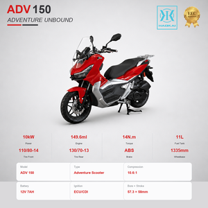 Moto ADV 150cc homologuée EEC, 10kW monocylindre 4 temps refroidi par air, frein à disque ABS, pneu de 14 pouces, réservoir de 11L, moto d'aventure - Product Image 4