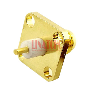 מיני ישר pcb <span class=keywords><strong>sma</strong></span> נקבה מחבר 4 חור קטן flange סוג ג 'ק - Product Image 4