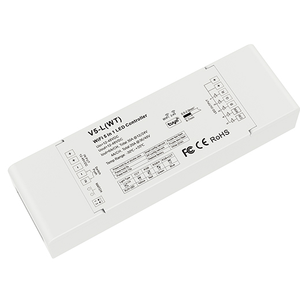 Skydance V5-L CV 5ch 6A * 12-24V hoặc 4A * 36-48V Led điều khiển rf2.4g <span class=keywords><strong>RGB</strong></span> + CCT đẩy mờ mờ với DIP <span class=keywords><strong>switch</strong></span> cho PWM thiết lập - Product Image 1