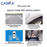 CASKA - Decodificador Todo en Uno con Pantalla Táctil Original para Automóvil, Sistema de Cámara Panorámica de 360 Grados, Radar 3D para Suzuki Jimny
