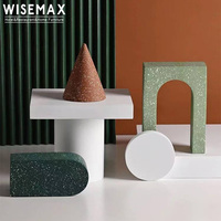 WISEMAX FURNITURE Ornement en plâtre moderne minimaliste, décoration géométrique pour la maison, le bureau, la table, la décoration d'hôtel, de villa, d'appartement