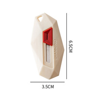 Couteau utilitaire miniature magnétique en forme de diamant, coupe-boîte rétractable pour la découpe d'enveloppes et de colis, papeterie pour étudiants