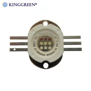 סיטונאי מחיר עגול סוג 6PIN גבוהה כוח 9W RGB LED מנורת חרוזים