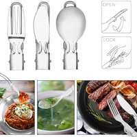 Ensemble de cuisine de camping en acier inoxydable 304 et autres accessoires de survie pour la randonnée en plein air, ensemble de tasses suspendues portables