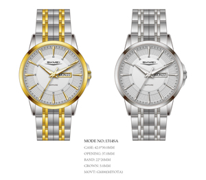 Reloj de pulsera con logotipo personalizado de acero inoxidable, movimiento japonés, calendario, reloj de pulsera de cuarzo con cristal de zafiro de alta calidad - Product Image 3