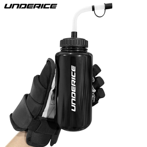 Bouteille d'eau compressible anti-fuite <span class=keywords><strong>de</strong></span> 34 oz pour hockey et lacrosse, compatible casque, prise en main facile, résistante aux chocs - Product Image 1