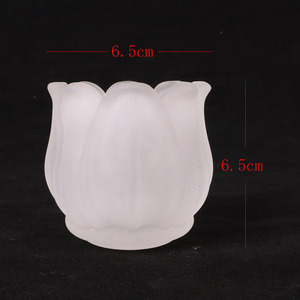 Candelabro de tulipán de <span class=keywords><strong>cristal</strong></span>, candelabro romántico menorah, decoración - Product Image 3