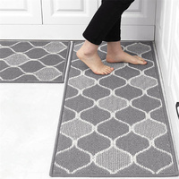 Tapis de cuisine moderne tufté, lavable en machine, résistant aux taches, absorbant l'eau, antidérapant et facile à nettoyer