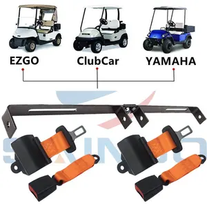 2-hành khách vành đai an toàn Kit ezgo YAMAHA Xe golf Câu lạc bộ xe có tính năng thép Polyester ABS vật liệu nhựa xe buýt một có sẵn